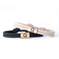 QURV Bracelet - Black with Silver Eyelet