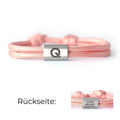 QURV Children's Bracelet - Peach with Silver Eyelet