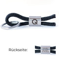 QURV Bracelet - Black with Silver Eyelet