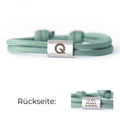 QURV Kids' Bracelet - Denim Blue with Silver Eyelet