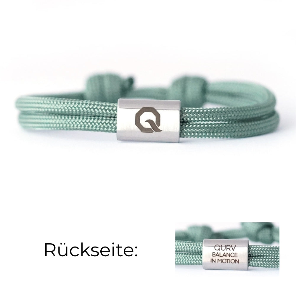 QURV Kids' Bracelet - Denim Blue with Silver Eyelet