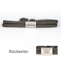 QURV Bracelet - Mocca with Eyelet Rose Gold
